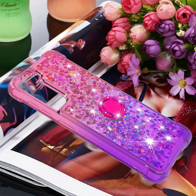 Θήκη Samsung Galaxy S21 5G Glitter Ring-bracket