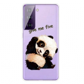 Θήκη Samsung Galaxy S21 5G Panda Give Me Five