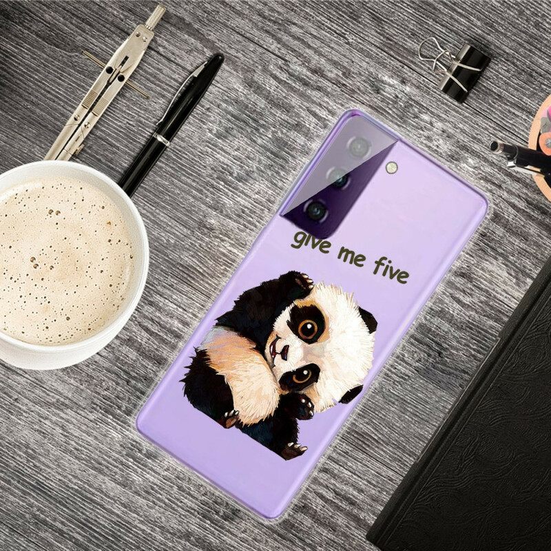 Θήκη Samsung Galaxy S21 5G Panda Give Me Five