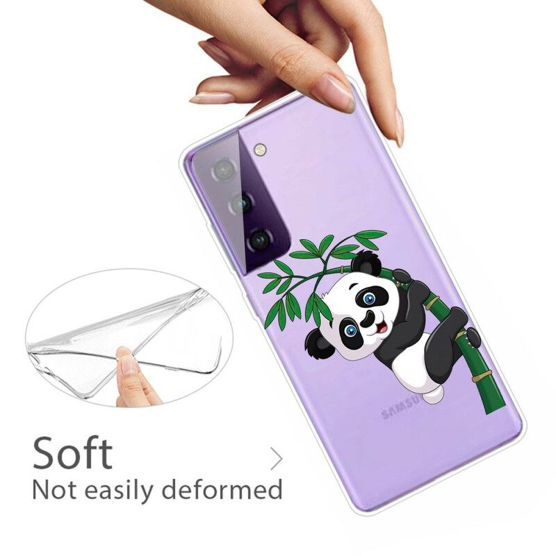 Θήκη Samsung Galaxy S21 5G Panda Στο Μπαμπού