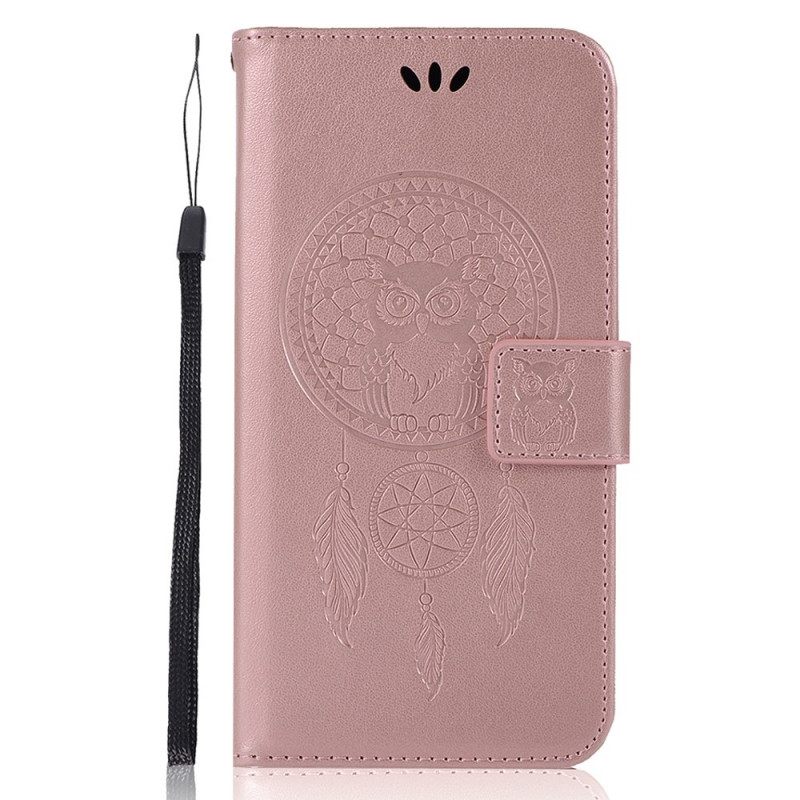 Κάλυμμα Poco M4 Pro 5G Δερμάτινο Εφέ Dreamcatcher Owl