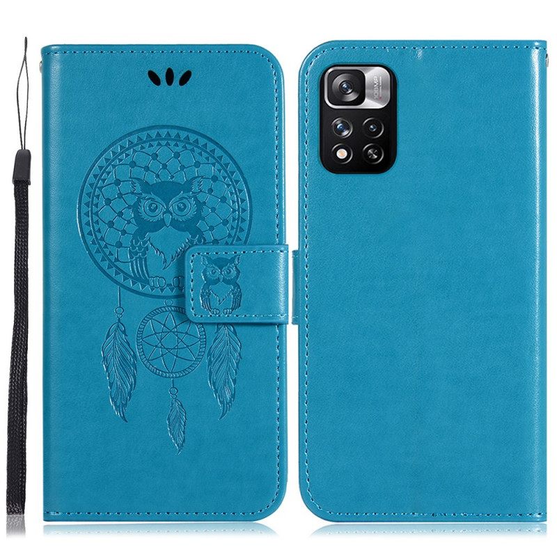 Κάλυμμα Poco M4 Pro 5G Δερμάτινο Εφέ Dreamcatcher Owl