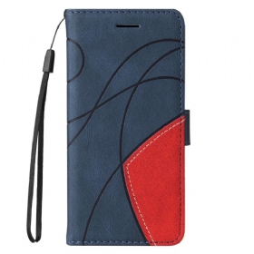 Κάλυμμα Poco M4 Pro 5G Δίχρωμο Signature Faux Leather