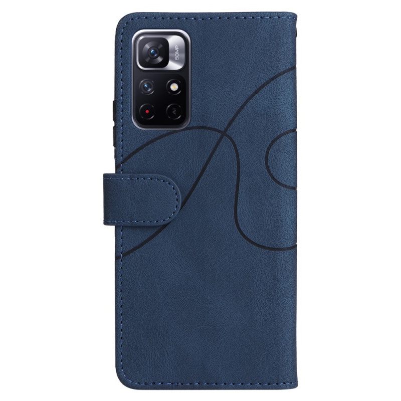 Κάλυμμα Poco M4 Pro 5G Δίχρωμο Signature Faux Leather