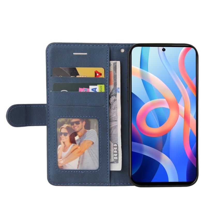 Κάλυμμα Poco M4 Pro 5G Δίχρωμο Signature Faux Leather