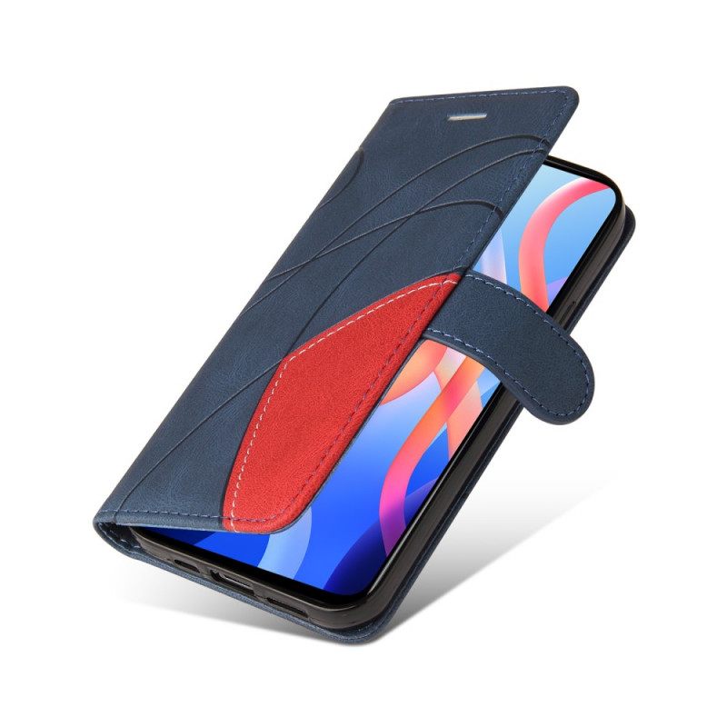 Κάλυμμα Poco M4 Pro 5G Δίχρωμο Signature Faux Leather