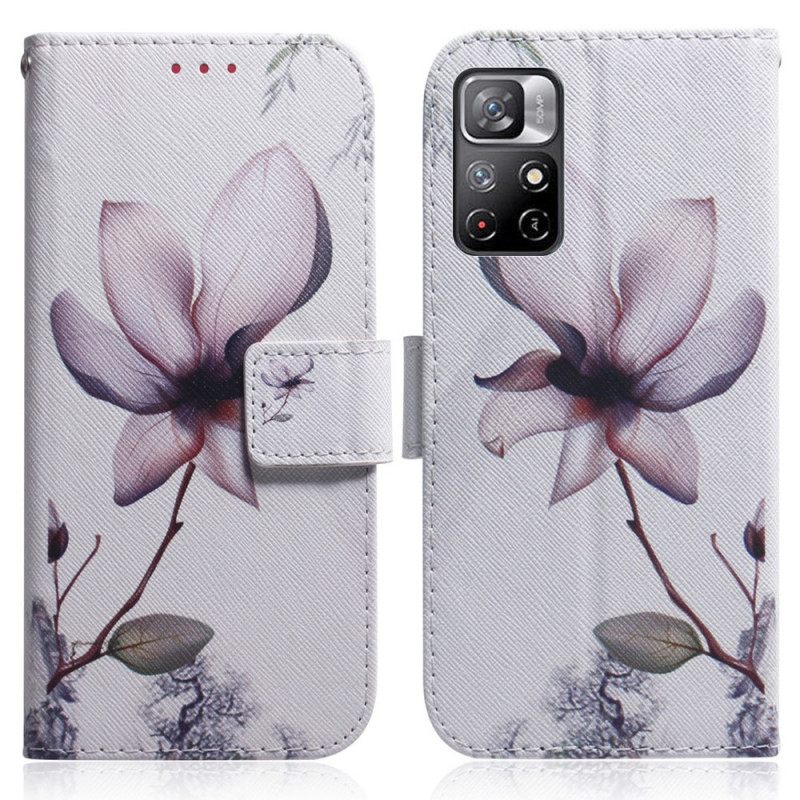 Κάλυμμα Poco M4 Pro 5G Flower Dusty Pink