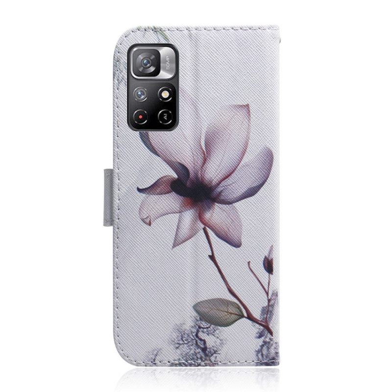 Κάλυμμα Poco M4 Pro 5G Flower Dusty Pink