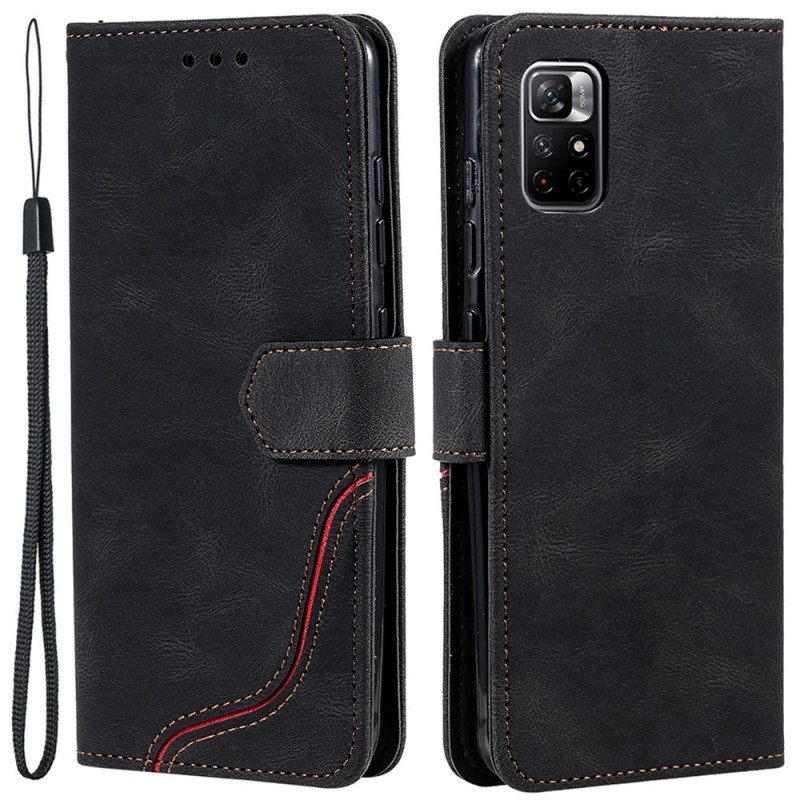 Κάλυμμα Poco M4 Pro 5G Skin-touch Split Leather