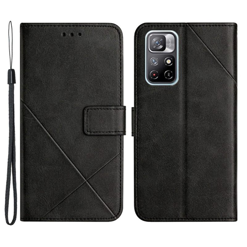 Κάλυμμα Poco M4 Pro 5G X Design Geo Leather Style