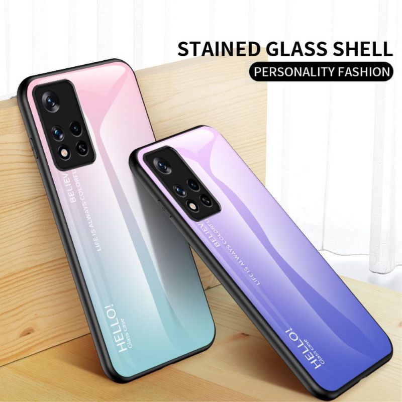 θηκη κινητου Poco M4 Pro 5G Tempered Glass Γεια Σας