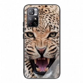 Θήκη Poco M4 Pro 5G Leopard Tempered Glass