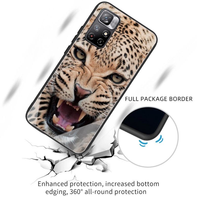 Θήκη Poco M4 Pro 5G Leopard Tempered Glass