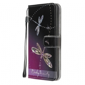 Κάλυμμα Samsung Galaxy A52 4G / A52 5G / A52s 5G με κορδονι Strappy Dragonflies