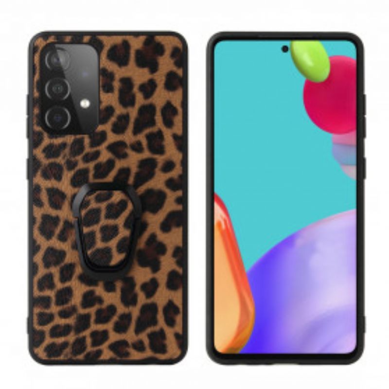 θηκη κινητου Samsung Galaxy A52 4G / A52 5G / A52s 5G Δαχτυλίδι Leopard Style-support