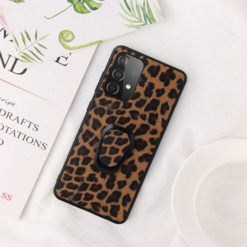 θηκη κινητου Samsung Galaxy A52 4G / A52 5G / A52s 5G Δαχτυλίδι Leopard Style-support