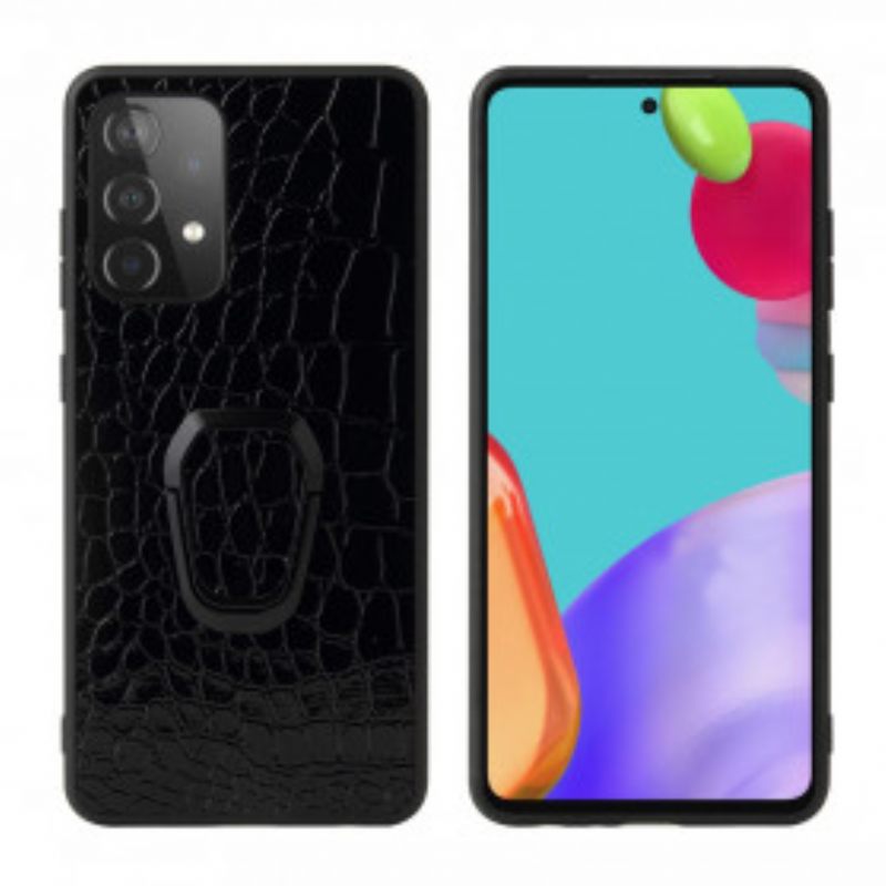 Θήκη Samsung Galaxy A52 4G / A52 5G / A52s 5G Δαχτυλίδι-στήριγμα Σε Στυλ Κροκόδειλου