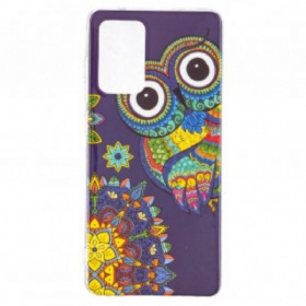 Θήκη Samsung Galaxy A52 4G / A52 5G / A52s 5G Fluorescent Owl Mandala