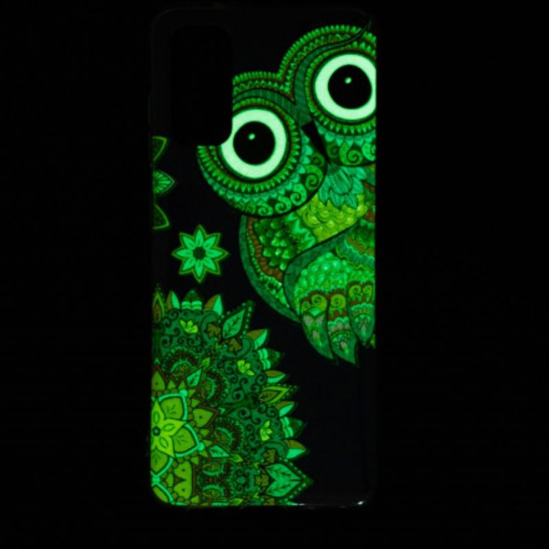 Θήκη Samsung Galaxy A52 4G / A52 5G / A52s 5G Fluorescent Owl Mandala