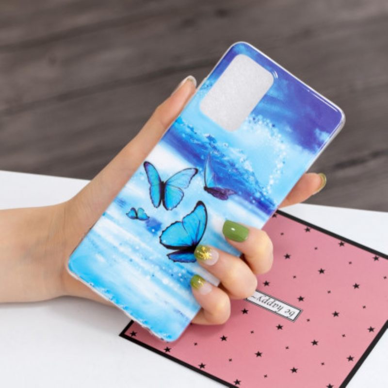 Θήκη Samsung Galaxy A52 4G / A52 5G / A52s 5G Σειρά Fluorescent Butterflies