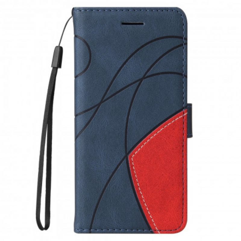 δερματινη θηκη Xiaomi Redmi 10 Δίχρωμο Signature Faux Leather