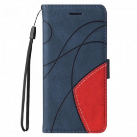 δερματινη θηκη Xiaomi Redmi 10 Δίχρωμο Signature Faux Leather