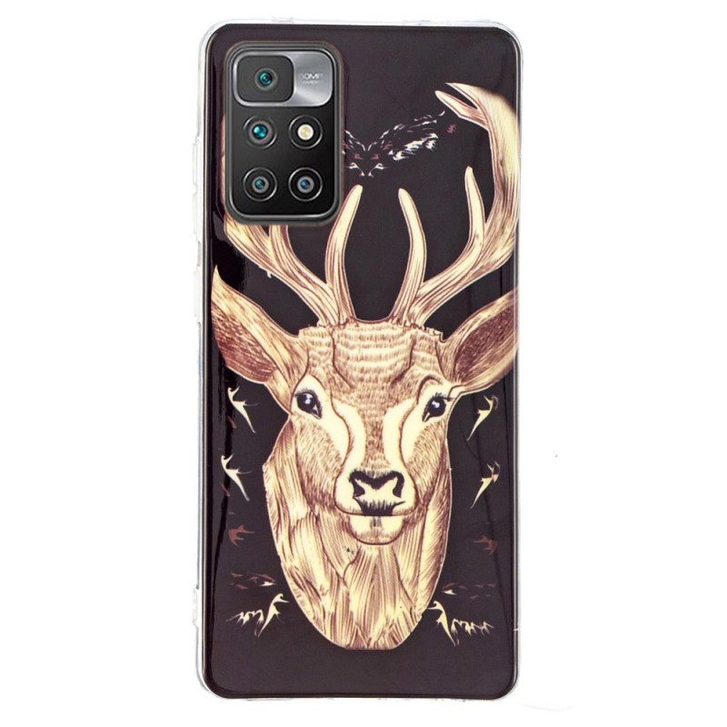 θηκη κινητου Xiaomi Redmi 10 Fluorescent Majestic Deer