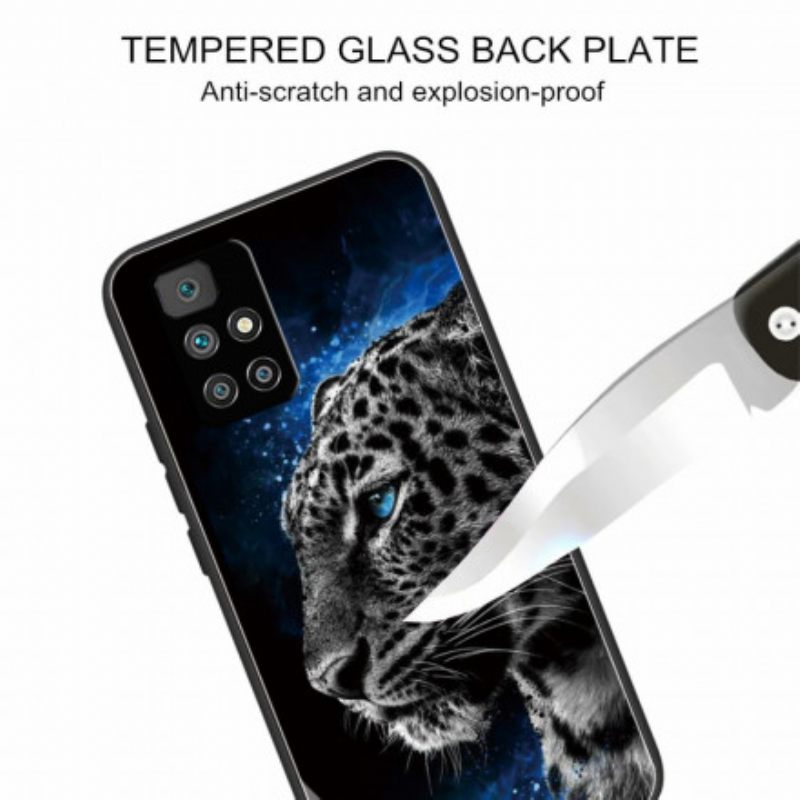 θηκη κινητου Xiaomi Redmi 10 Γυαλί Feline Face Tempered Glass