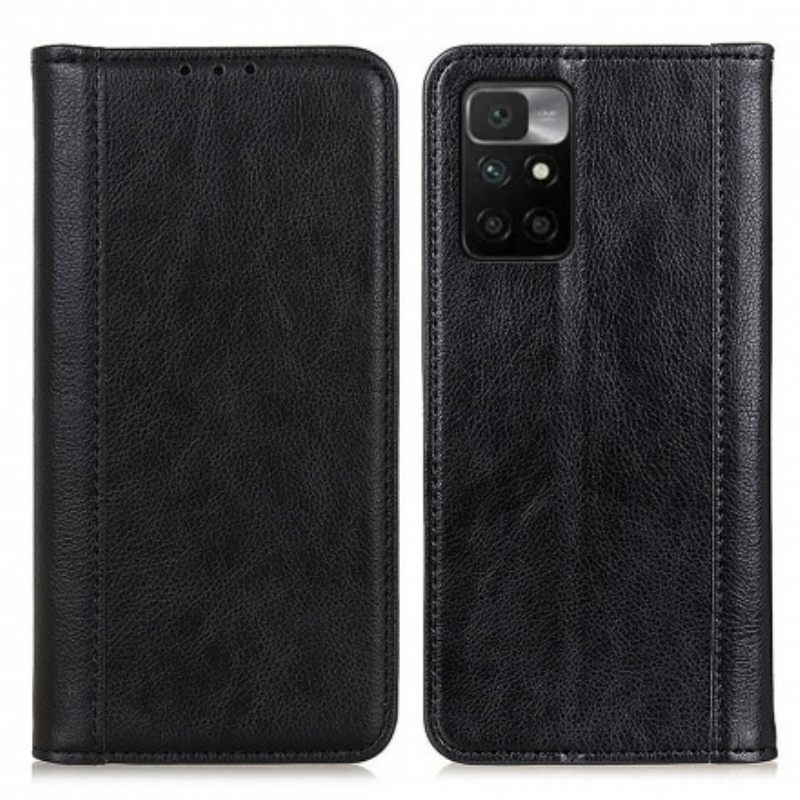 θηκη κινητου Xiaomi Redmi 10 Θήκη Flip Elegance Split Leather Litchi