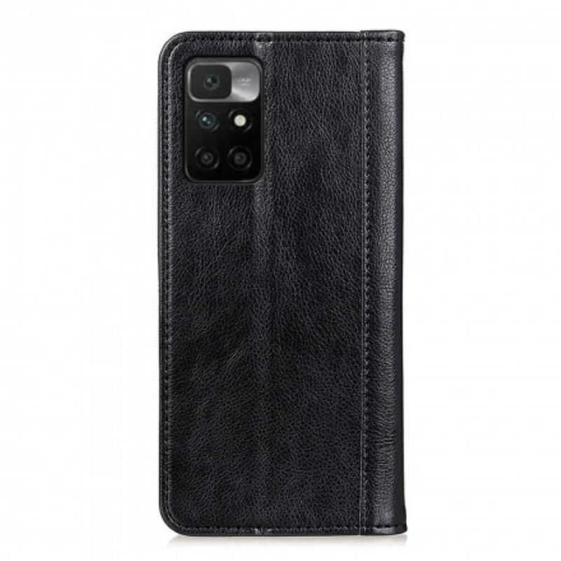 θηκη κινητου Xiaomi Redmi 10 Θήκη Flip Elegance Split Leather Litchi