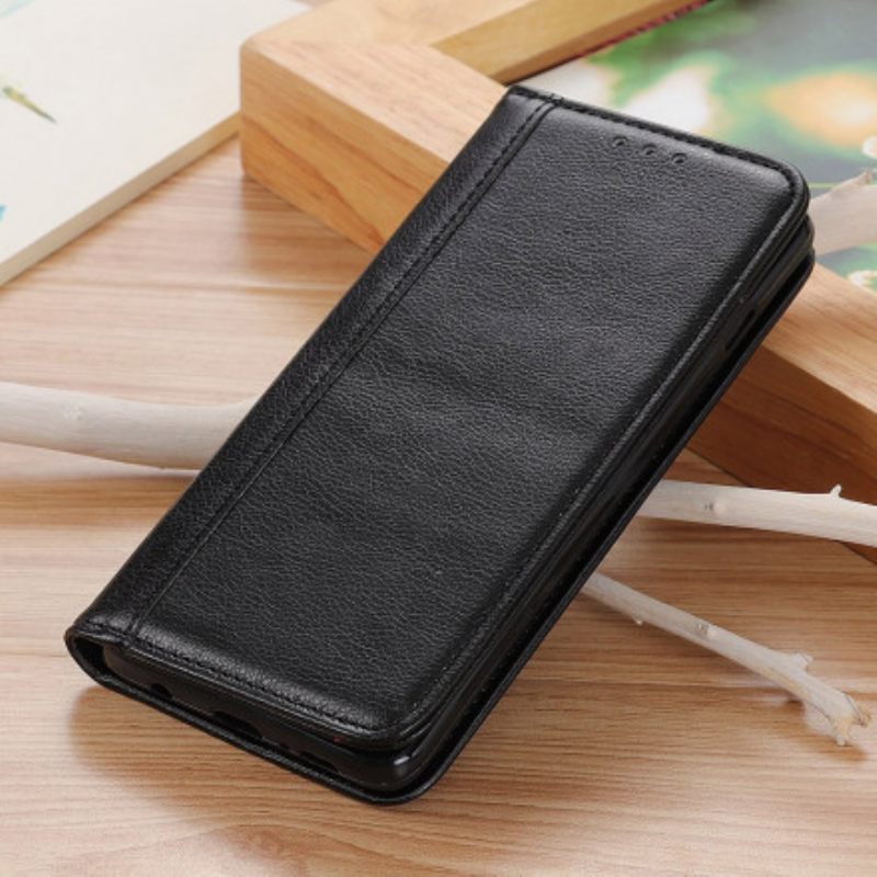 θηκη κινητου Xiaomi Redmi 10 Θήκη Flip Elegance Split Leather Litchi