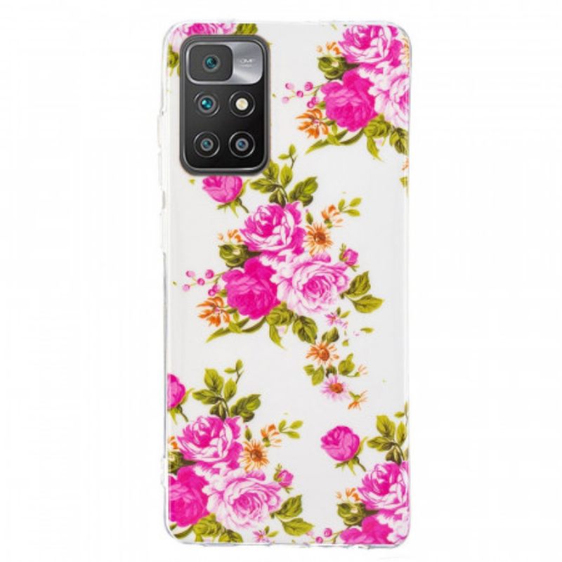 Θήκη Xiaomi Redmi 10 Fluorescent Liberty Flowers