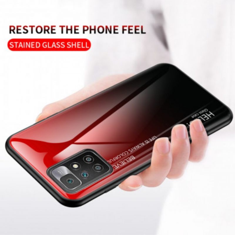 Θήκη Xiaomi Redmi 10 Tempered Glass Γεια Σας