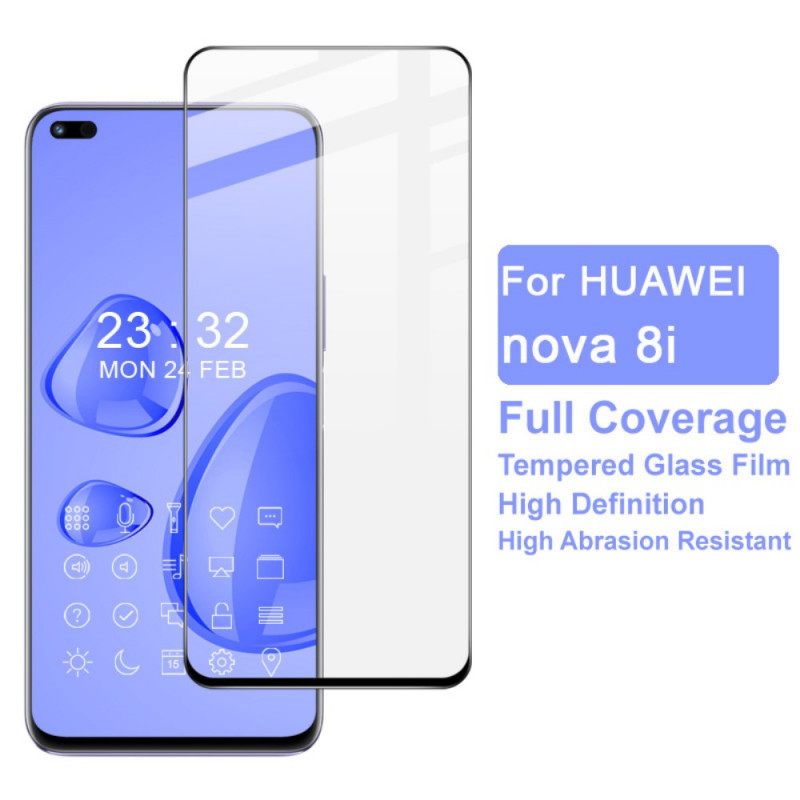 Honor 50 Lite / Huawei Nova 8I Black Edge Tempered Glass Screen Protector