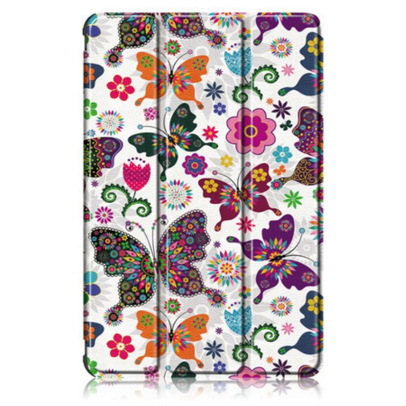 θηκη κινητου Samsung Galaxy Tab S7 FE Βελτιωμένες Πεταλούδες Και Λουλούδια