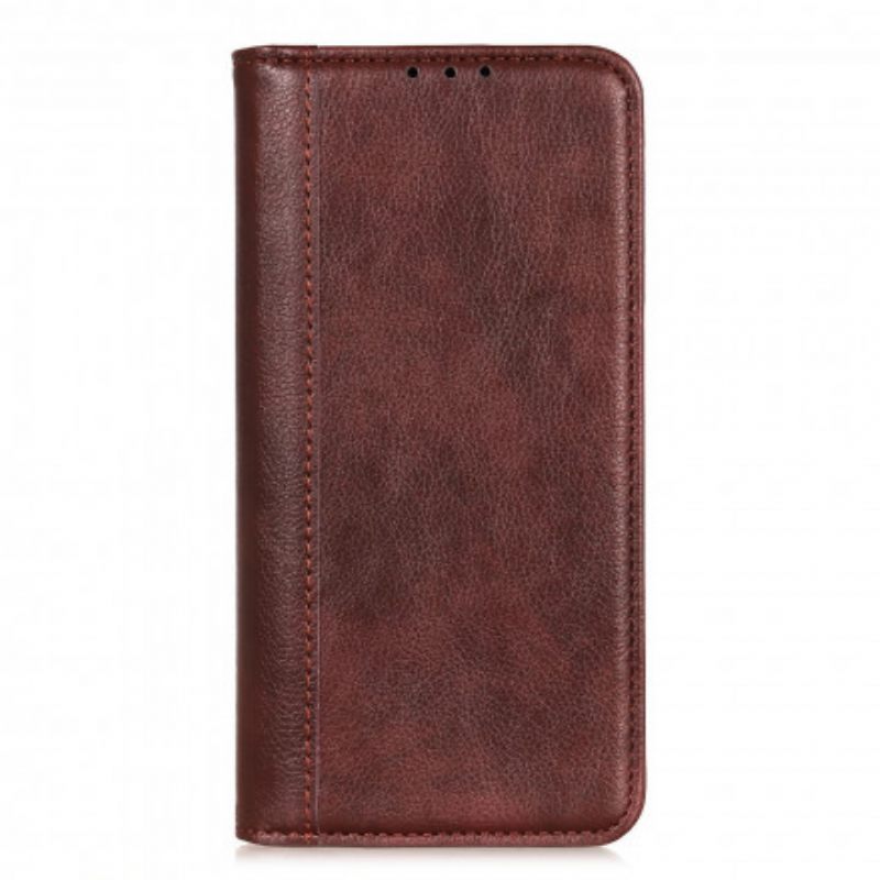 θηκη κινητου Moto G50 Θήκη Flip Έκδοση Litchi Split Leather