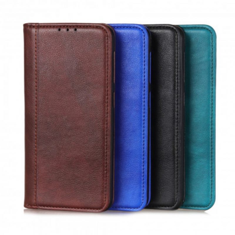 θηκη κινητου Moto G50 Θήκη Flip Έκδοση Litchi Split Leather