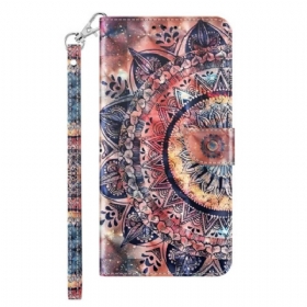 Κάλυμμα iPhone 14 με κορδονι Pro Colorful Strappy Mandala