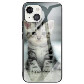 Θήκη iPhone 14 Kitten Tempered Glass