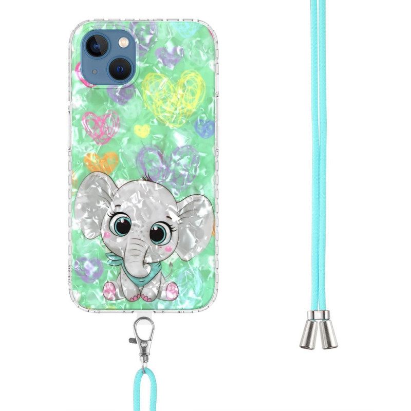 Θήκη iPhone 14 με κορδονι Corded Elephant Style