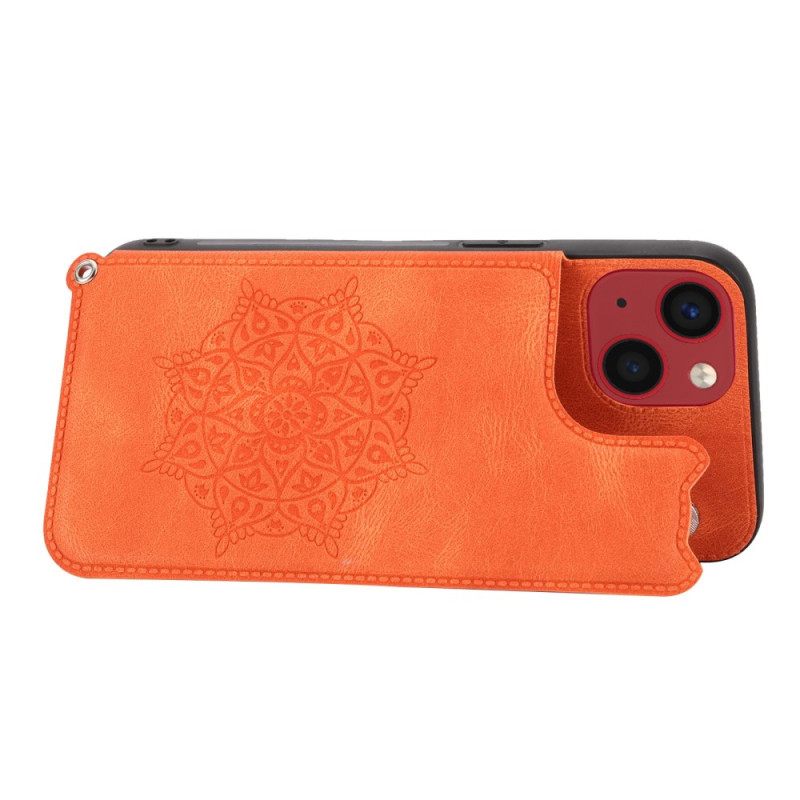 Θήκη iPhone 14 με κορδονι Κάτοχος Κάρτας Mandala Strap