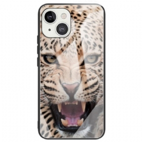 θηκη κινητου iPhone 14 Leopard Tempered Glass