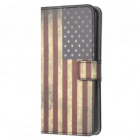 δερματινη θηκη Samsung Galaxy A32 5G Αμερικάνικη Σημαία