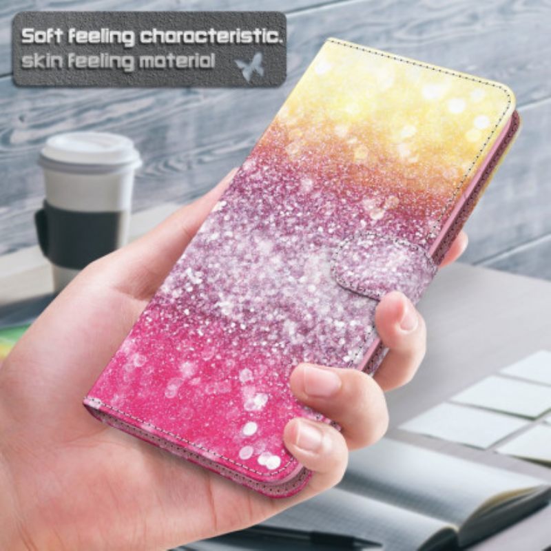 Κάλυμμα Samsung Galaxy A32 5G Light Spot Glitter Magenta