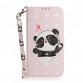 Κάλυμμα Samsung Galaxy A32 5G με κορδονι Panda Love With Lanyard