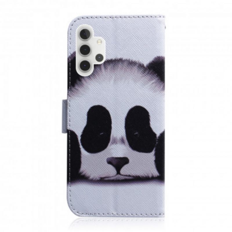 Θήκη Flip Samsung Galaxy A32 5G Πρόσωπο Panda