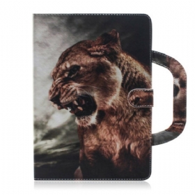 Κάλυμμα Samsung Galaxy Tab S8 / Tab S7 Λιοντάρι Με Λαβή
