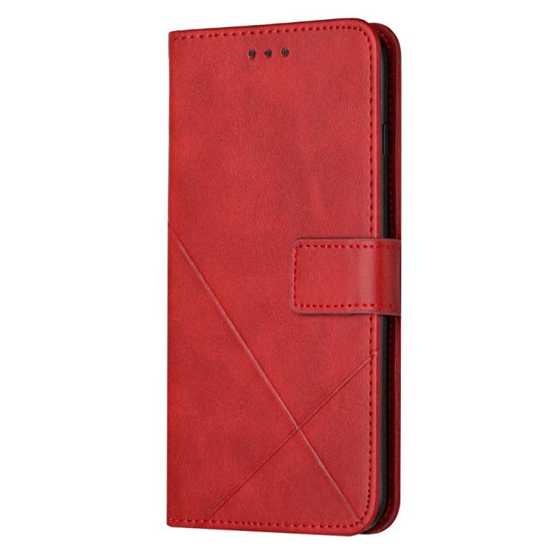 Κάλυμμα Samsung Galaxy M12 / A12 X Design Geo Leather Style