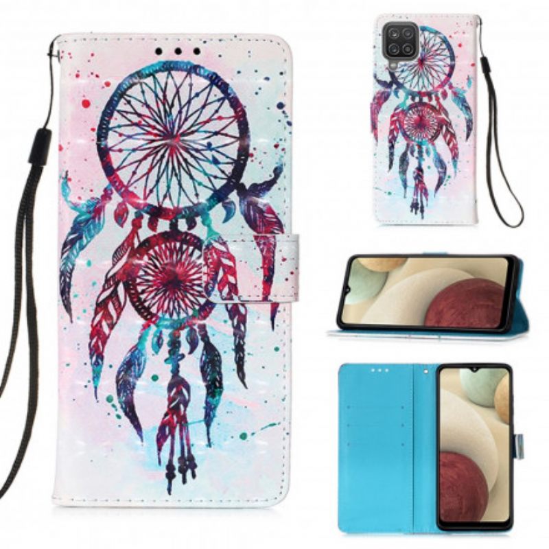 Θήκη Flip Samsung Galaxy M12 / A12 Red Dream Catcher