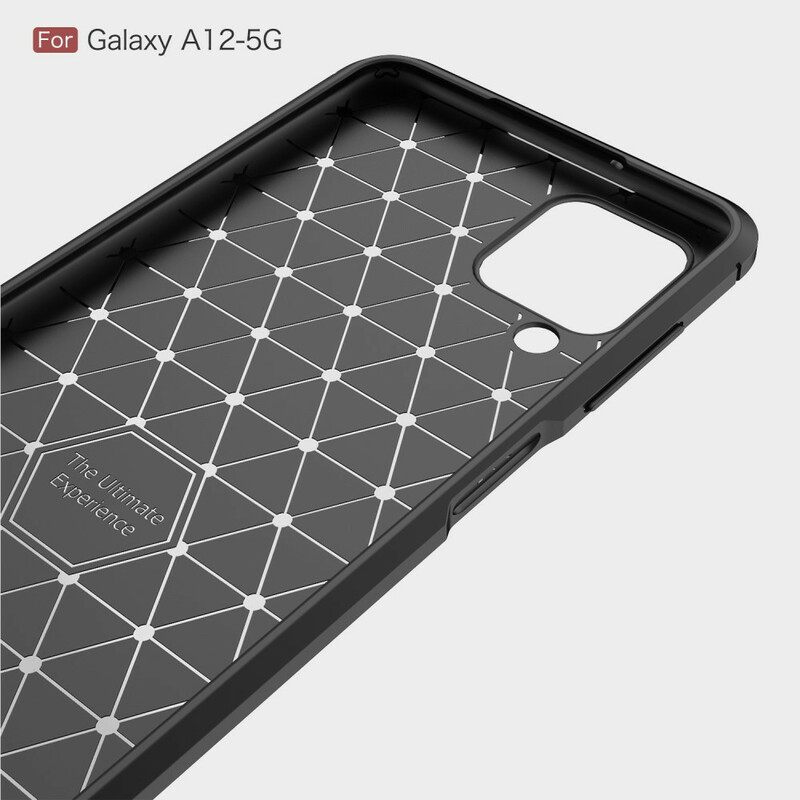 θηκη κινητου Samsung Galaxy M12 / A12 Βουρτσισμένο Ανθρακόνημα